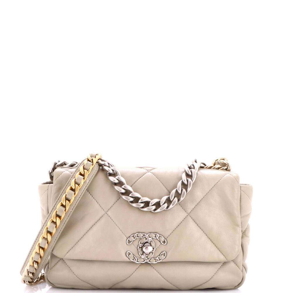 Chanel Medium 19 Flap Bag Quilted Leather